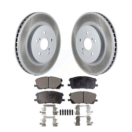 Front Coated Brake Rotor Ceramic Pad Kit For Lexus Toyota Highlander RX350 RX330