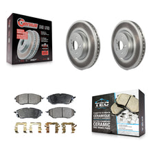 Charger l'image dans la galerie, Front Coated Disc Brake Rotor Ceramic Pad Kit For Subaru Forester Outback Legacy