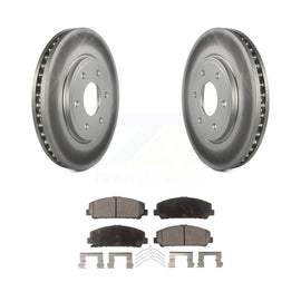 Front Coated Disc Brake Rotors And Ceramic Pads Kit For Suzuki Equator