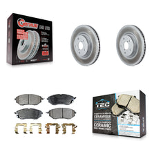 Charger l'image dans la galerie, Front Coat Brake Rotors Ceramic Pad Kit For Subaru Outback Legacy WRX Tribeca B9