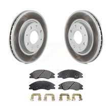 Charger l&#39;image dans la galerie, Front Coated Disc Brake Rotors And Ceramic Pads Kit For Kia Spectra Spectra5