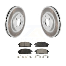 Charger l&#39;image dans la galerie, Front Coated Disc Brake Rotors And Ceramic Pads Kit For 2004-2006 Nissan X-Trail