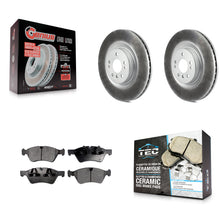 Charger l'image dans la galerie, Front Coat Brake Rotors Ceramic Pad Kit For Mercedes-Benz ML350 GL450 R350 GL550