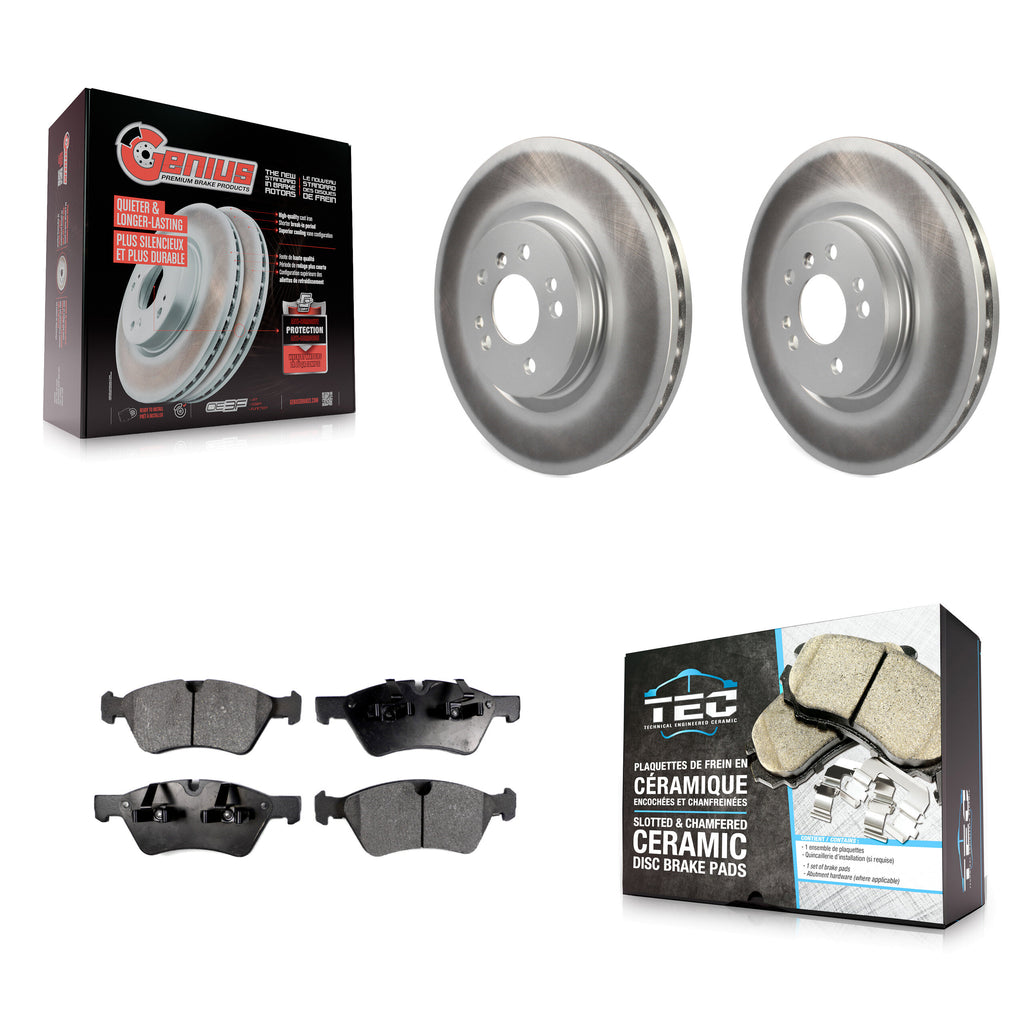 Front Coat Brake Rotors Ceramic Pad Kit For Mercedes-Benz ML350 R350 ML500 ML320