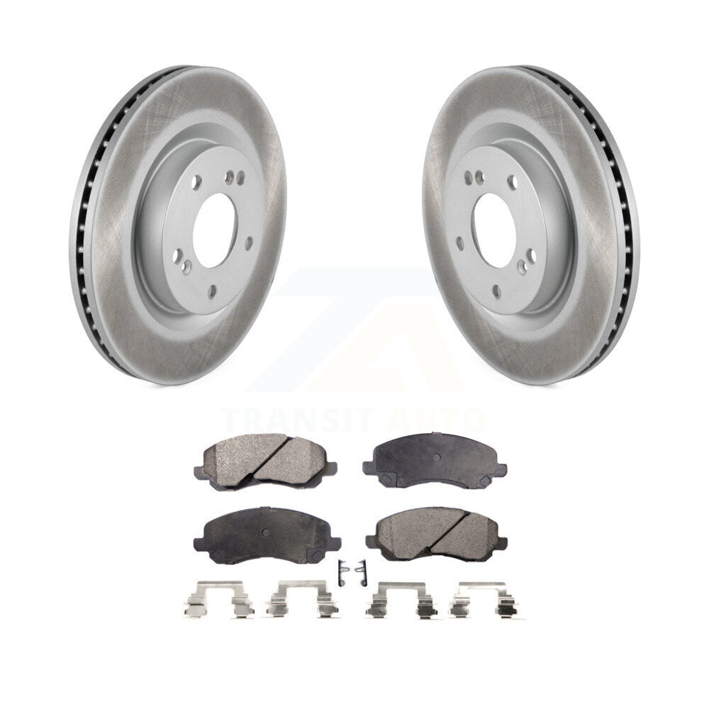 Front Coated Disc Brake Rotors And Ceramic Pad Kit For Mitsubishi Galant Eclipse