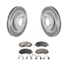 Charger l&#39;image dans la galerie, Front Coated Disc Brake Rotors And Ceramic Pad Kit For Mitsubishi Galant Eclipse