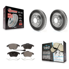 Load image into Gallery viewer, Front Coated Brake Rotor Ceramic Pad Kit For Volkswagen Jetta Beetle Golf Rabbit