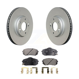 Front Coated Brake Rotor Ceramic Pad Kit For Hyundai Tucson Kia Sportage Soul EV