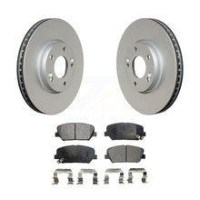 Load image into Gallery viewer, Front Coat Disc Brake Rotors Ceramic Pad Kit For Hyundai Veloster Kia Forte Koup