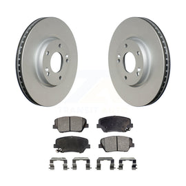 [Front] 2014-2017 Kia Rondo Premium Coated Rotors & Ceramic Pads Brake Kit For Max Braking