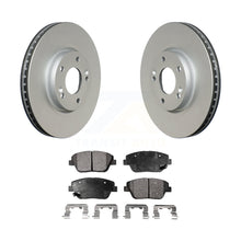 Load image into Gallery viewer, Front Coated Disc Brake Rotors And Ceramic Pad Kit For Hyundai Sonata Kia Optima