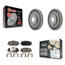 Load image into Gallery viewer, Front Coated Disc Brake Rotors And Ceramic Pads Kit For Kia Forte Forte5 Koup