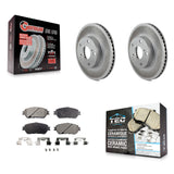 Front Coat Brake Rotor Ceramic Pad Kit For 05-15 Toyota Tacoma With 5 Lug Wheels