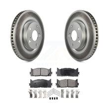 Charger l&#39;image dans la galerie, Front Coat Disc Brake Rotors Ceramic Pad Kit For Toyota Camry Lexus ES350 Avalon