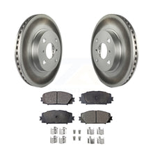 Charger l&#39;image dans la galerie, Front Coated Disc Brake Rotors Ceramic Pad Kit For Toyota Yaris Prius C Scion iQ