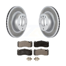 Load image into Gallery viewer, Front Coated Brake Rotors Ceramic Pad Kit For BMW 323i With 338mm Diameter Rotor