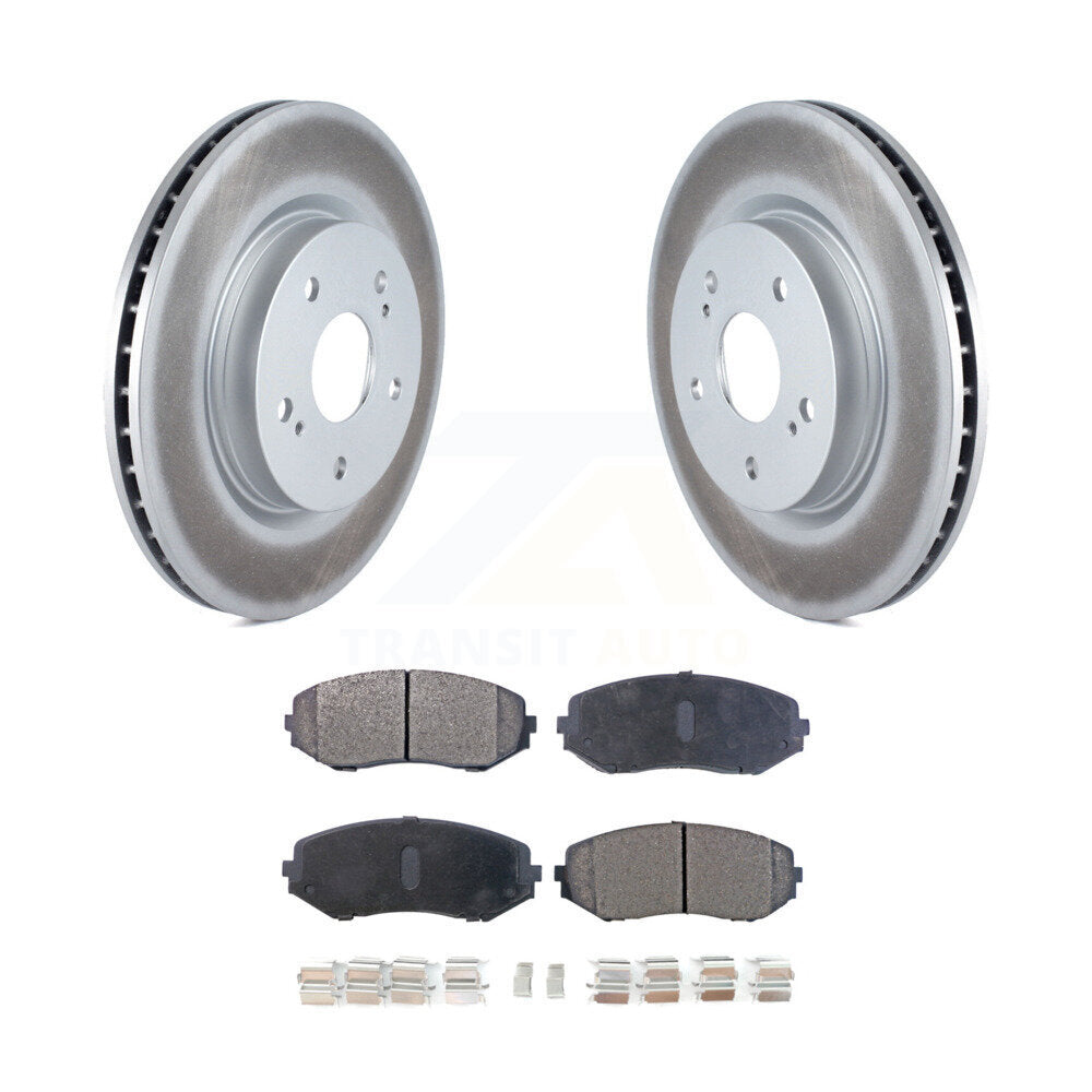 Front Coated Disc Brake Rotors Ceramic Pad Kit For 2006-2013 Suzuki Grand Vitara