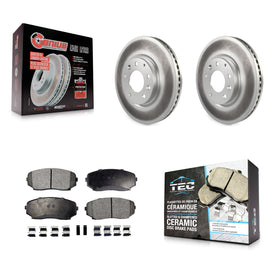 Front Coat Disc Brake Rotor Ceramic Pad Kit For Ford Edge Mazda CX-7 Lincoln MKX