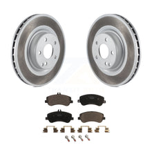 Charger l&#39;image dans la galerie, Front Coated Disc Brake Rotors &amp; Ceramic Pad Kit For Mercedes-Benz GLK350 GLK250