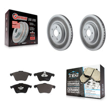 Load image into Gallery viewer, Front Coated Disc Brake Rotors And Ceramic Pads Kit For Volvo S40 C70 V50
