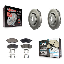Front Coat Brake Rotor Ceramic Pad Kit For Infiniti FX35 FX37 QX70 FX45 INFINITI