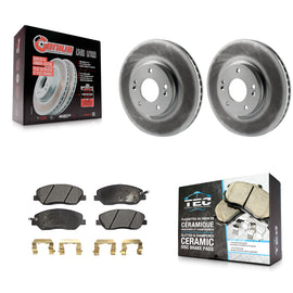 [Front] 2007-2009 Hyundai Santa Fe Premium Coated Rotors & Ceramic Pads Brake Kit For Max Braking