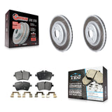 Front Coated Disc Brake Rotors And Ceramic Pads Kit For Mini Cooper Countryman