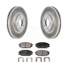 Charger l&#39;image dans la galerie, Front Coated Disc Brake Rotor And Ceramic Pad Kit For 2007-2012 Hyundai Veracruz