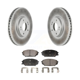 [Front] 2007-2012 Hyundai Veracruz Premium Coated Rotors & Ceramic Pads Brake Kit For Max Braking