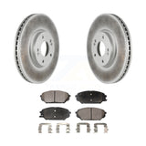 [Front] 2007-2012 Hyundai Veracruz Premium Coated Rotors & Ceramic Pads Brake Kit For Max Braking