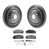 Front Coat Brake Rotors Ceramic Pad Kit For Toyota Highlander Sienna Lexus RX350