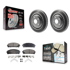 Front Coat Brake Rotors Ceramic Pad Kit For Toyota Highlander Sienna Lexus RX350