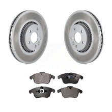 Charger l&#39;image dans la galerie, Front Coated Disc Brake Rotors And Ceramic Pads Kit For 2008-2015 Land Rover LR2