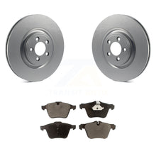 Charger l&#39;image dans la galerie, Front Coated Disc Brake Rotors And Ceramic Pads Kit For Jaguar XF XJ XKR XK