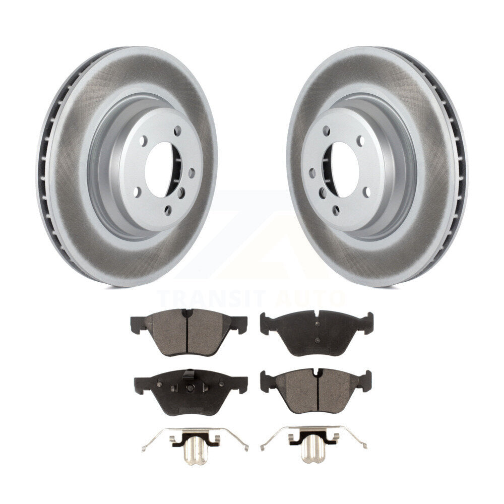 Front Coated Disc Brake Rotors And Ceramic Pads Kit For 2007 BMW 335xi