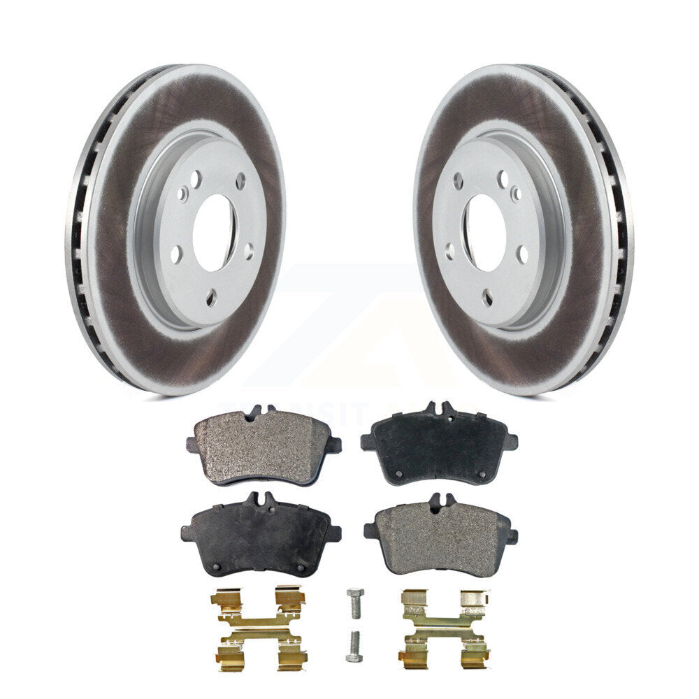 Front Coated Disc Brake Rotor & Ceramic Pad Kit For 2006-2011 Mercedes-Benz B200