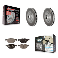 Load image into Gallery viewer, Front Coated Disc Brake Rotors And Ceramic Pads Kit For BMW X5 X6 xDrive50i