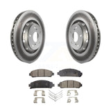 [Front] 2009-2016 Toyota Venza Premium Coated Rotors & Ceramic Pads Brake Kit For Max Braking