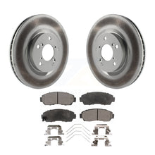 Charger l&#39;image dans la galerie, Front Coated Disc Brake Rotors And Ceramic Pads Kit For 2011-2014 Honda Odyssey