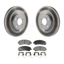 Charger l&#39;image dans la galerie, Front Coated Disc Brake Rotors And Ceramic Pads Kit For 2009-2014 Acura TL