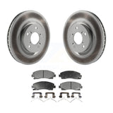 [Front] 2009-2014 Acura TL Premium Coated Rotors & Ceramic Pads Brake Kit For Max Braking