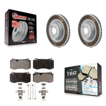 Charger l'image dans la galerie, Front Coated Brake Rotor Ceramic Pad Kit For Mercedes-Benz S550 SL550 CL550 S600