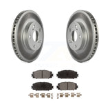 Front Coated Brake Rotor & Ceramic Pad Kit For Toyota Prius Lexus CT200h Plug-In