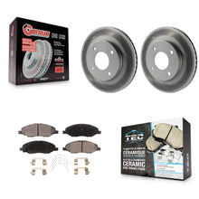 Charger l'image dans la galerie, [Front] 2009-2011 Nissan Versa 1.6L Premium Coated Rotors &amp; Ceramic Pads Brake Kit For Max Braking