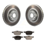 [Front] 2010-2015 Volvo XC60 Premium Coated Rotors & Ceramic Pads Brake Kit For Max Braking