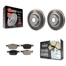 Load image into Gallery viewer, [Front] 2010-2015 Volvo XC60 Premium Coated Rotors &amp; Ceramic Pads Brake Kit For Max Braking