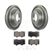 Charger l&#39;image dans la galerie, Front Coat Brake Rotors Ceramic Pad Kit For 2010-2022 Toyota 4Runner Lexus GX460