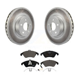 Front Coated Brake Rotor & Ceramic Pad Kit For Mercedes-Benz E350 C300 C350 E400