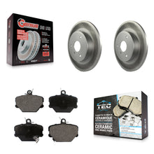 Charger l'image dans la galerie, Front Coated Disc Brake Rotors And Ceramic Pads Kit For Smart Fortwo