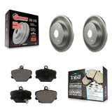 Front Coated Disc Brake Rotors And Ceramic Pads Kit For Smart Fortwo